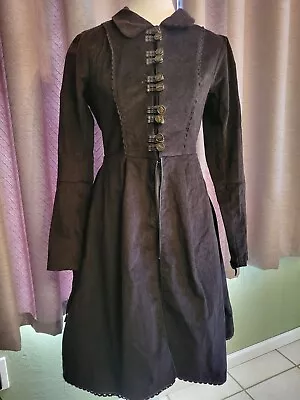 NWT Women Corset Steampunk Victorian Cinderella Velveteen Coat Hot Topic M • $80