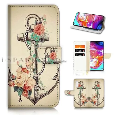 ( For Optus X Power 2 ) Flip Wallet Case Cover AJ40721 Anchor • $12.99