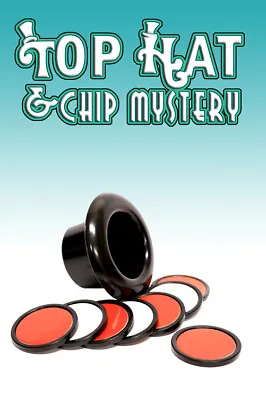 TOP HAT & CHIP MYSTERY Poker Magic Trick Pocket Close Up Disc Set Mini Magician • $16.89