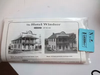 N Scale Hotel Windsor  LASER CUT WOOD KIT  Laserkit 643 • $20