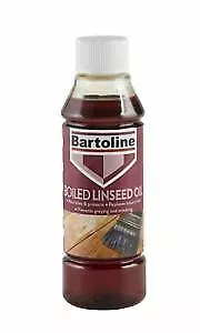 Bartoline Boiled Linseed Oil Wood Sealer And Protector Natural Sheen 250ml DIY • £5.99