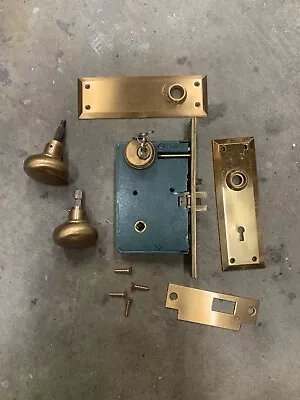 Vintage Russwin Mortise Door Lock Set W/ Hardware • $95