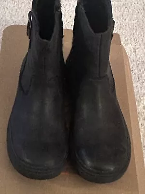 Women's Merrell Holly 2 Buckle Waterproof Ankle Boots Black 8M • $49.99