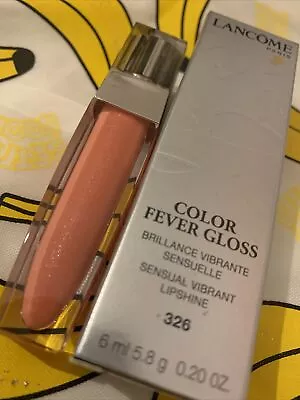 🎁Lancome Juicy Tubes Lip Gloss Color Fever 326 SURVIVAL CORAL Nude Orange Shine • £20.99