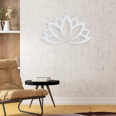 £11.75 • Buy Lotus Wall Art, Meditation Decoration Metal Wall Decorations For Home Bedroom