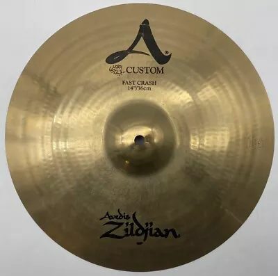 Zildjian Avedis A Custom Fast Crash 14  Inch/36cm Cymbal (VGC FREE UK SHIPPING) • £139.95