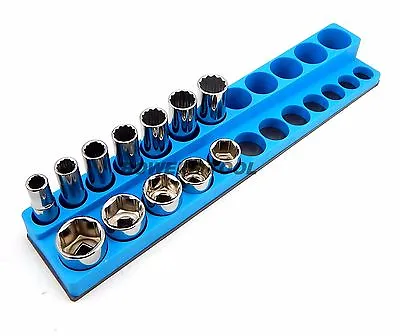 Mechanics Time Saver 3/8 Metric Magnetic Socket Holder Deep & Shallow Organizer • $24.99