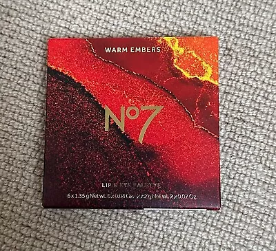 No 7 Lip And Eyeshadow Palette Warm Embers NEW • £3