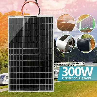 $96.99 • Buy Flexible Solar Panel 18V Solar Panel Kit 300W Battery Charger Car Camping DIY RV