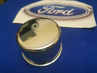 FORD 1965 Mustang Oil Filler Push On Cap FoMoCo Chrome 1964 1966 289 6 Cyl V8  • $49.50