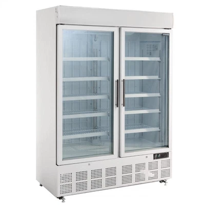 £1699 • Buy Polar Upright Display Double Door Freezer 920 Litre White - GH507 Catering 