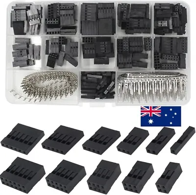 $19.59 • Buy 620Pcs Male Jumper Pin Dupont Pin Crimp Wire Housing Kit Header Female Connector