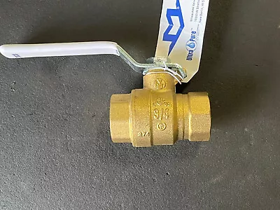 Milwaukee Valve UPBA475B 3/4  Full Port Lead Free Brass Ball Valve 600 WOG FNPT • $13.65