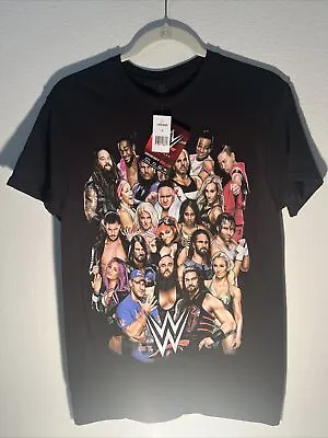 2017 Wwe Wrestler T Shirt Mens Small Black Pro Wrestling John Cena Roman Reign • $12