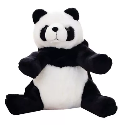 Plush Furry Panda Backpack For Children - Cartoon Toy With Large Storage • £16.85