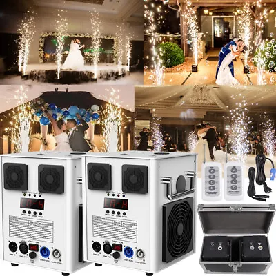 530W Cold Spark Firework Machine DMX Wedding Stage Effect DJ Event W/Flight Case • £199.99