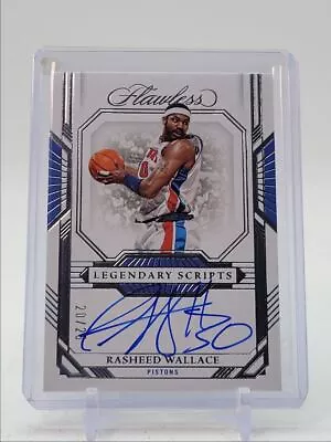 Rasheed Wallace 2022-23 Flawless Legendary Scripts Autograph Auto /25 Q0852 • $23.73