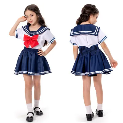 Girls Sailor Moon JK Japanese High School Uniform Pleated Costume Skirt Outfit • $27.50