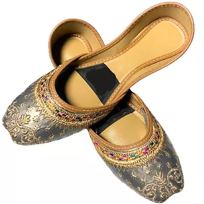 Punjabi Embroidery Jutti Khussa With Indian And Pakistani Design Jutis For Women • $5