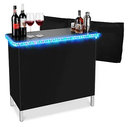 $125 • Buy Portable Light Bar Table Music Sync Party Tables  With RF Remote LED Strip Light