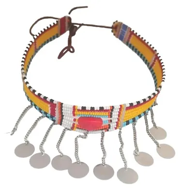 African Ethnic Maasai Beaded Necklace Pendant Choker Multicolored New 003 • $50