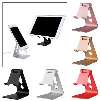 Adjustable Folding Phone Stand Cell Phone Holder Dock For IPad Series Desk • £9.65