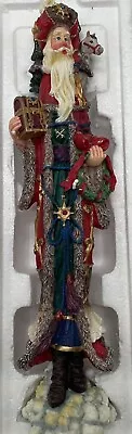 1998 Lenox Pencil  Christmas King  Santa 13.5  Porcelain Figure • $38.21