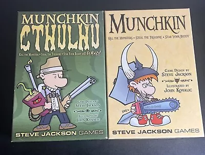 Steve Jackson Games Lot Of 2 CTHULHU + MUNCHKIN Complete • $12