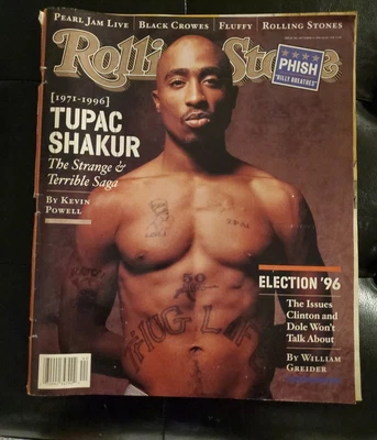 $35.99 • Buy 1996 October 31 Rolling Stone Magazine, Tupac Shakur 1971-1996 (MH13)