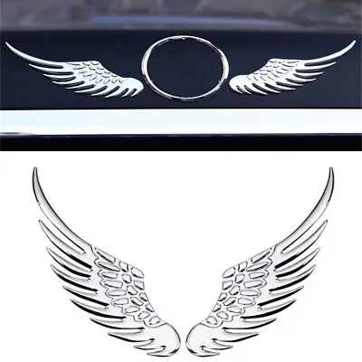 3D Angel Wings Car Chrome Logo Metal Emblem Sticker Car Styling Accessories • $10.81