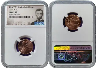 2019 W Lincoln Cent 1C Uncirculated NGC MS 69 RD • $21.09