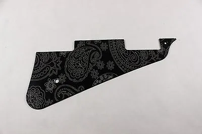 Brushed Black Anodized Aluminum Paisley Pickguard Fits Gibson Les Paul Studio  • $62.85