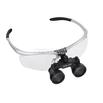 ETERFANT Dental Medical Surgical HD Binocular Magnifier Loupes 3.5X-420MM Silver • $36.41