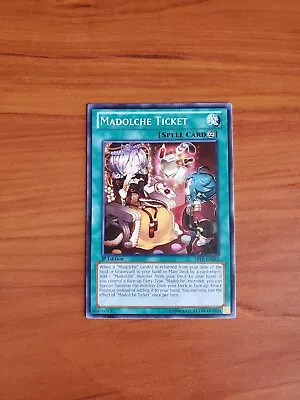 Madolche Ticket - Yugioh Abyss Rising 1st Edition - ABYR-EN061 - NM • $2.49