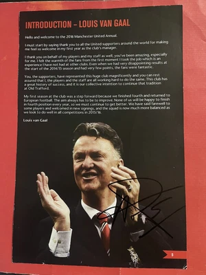 £9.99 • Buy Louis Van Gaal- Manchester Utd Signed Picture
