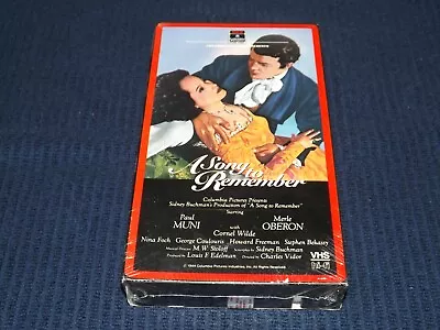 A Song To Remember: Paul Muni - Merle Oberon - Cornel Wilde - New Sealed Vhs • $4.23