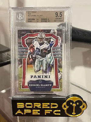 2017 Panini Red #32 Ezekiel Elliott /49 BGS 9.5 • $250