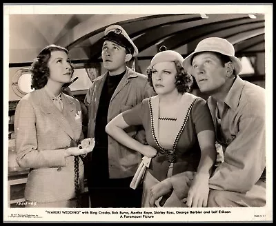 Martha Raye + Bing Crosby + Bob Burns In Waikiki Wedding (1937) ORIG PHOTO M 36 • $20