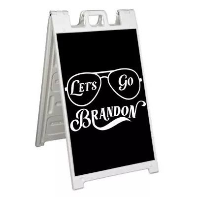 LGB MUSTACHE Signicade 24x36 Aframe Sidewalk Decal Sign Banner POLITICAL • $42.70