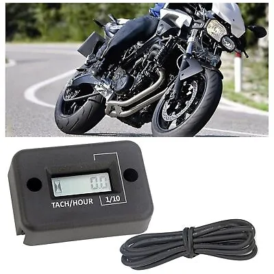 Digital Inductive Hour Meter Tachometer Accumulator Hour Meter Boat Motorcycle • $18.72