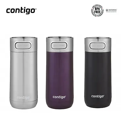 $41.99 • Buy New Contigo Luxe Autoseal Travel Mug 354ml Coffee Flask BPA Free Thermos Save