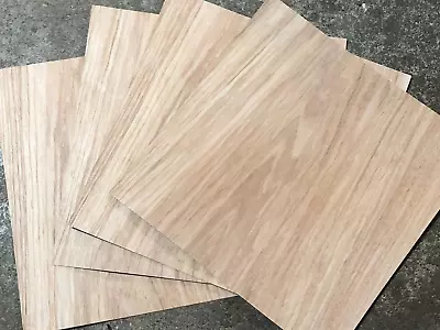 4 Hickory Wood Veneer 12  X 12  Sheets Pieces 1/42  • $14.99