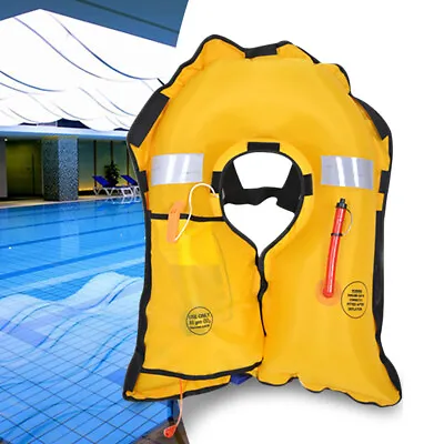 $38.95 • Buy Auto Inflatable Life Jacket Pfd Adult Fishing Vest Water Swimming Survival Kayak