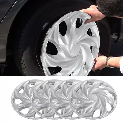 ･4 Pcs 13 Inch Wheel Hubcap Covers Silver Wheels Rim Cover Hub Caps For Cars • $106.77