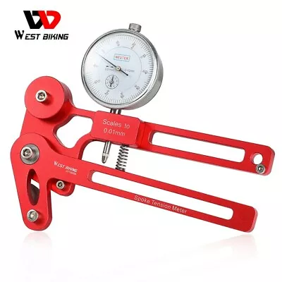 WEST BIKING Bicycle Spoke Tension Meter Bike Wheel Checker Repair Fixing Tool • $53.99