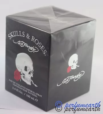 Ed Hardy Skulls & Roses By Christian Audigier For Men 3.4/3.3 Ml Oz EDT Spray • $36.90