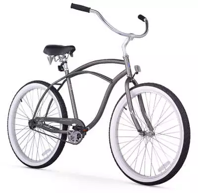 Firmstrong 26  Man's Beach Cruiser Bike Single Speed Matte Grey • $399.99