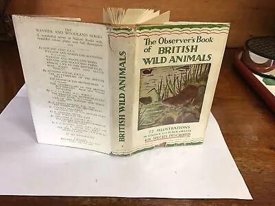 Observers Book Of British Wild Animals 1952: • £9.99