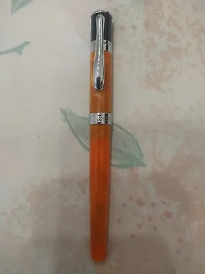 Monteverde Fountain Pen In Acrylic Resin Marble Orange Medium Jowo Nib  • $25