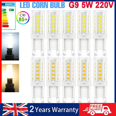 £11.99 • Buy G9 LED Bulb Warm/Cool White 5W=40W G9 Halogen Capsule Light Bulbs Energy Saving